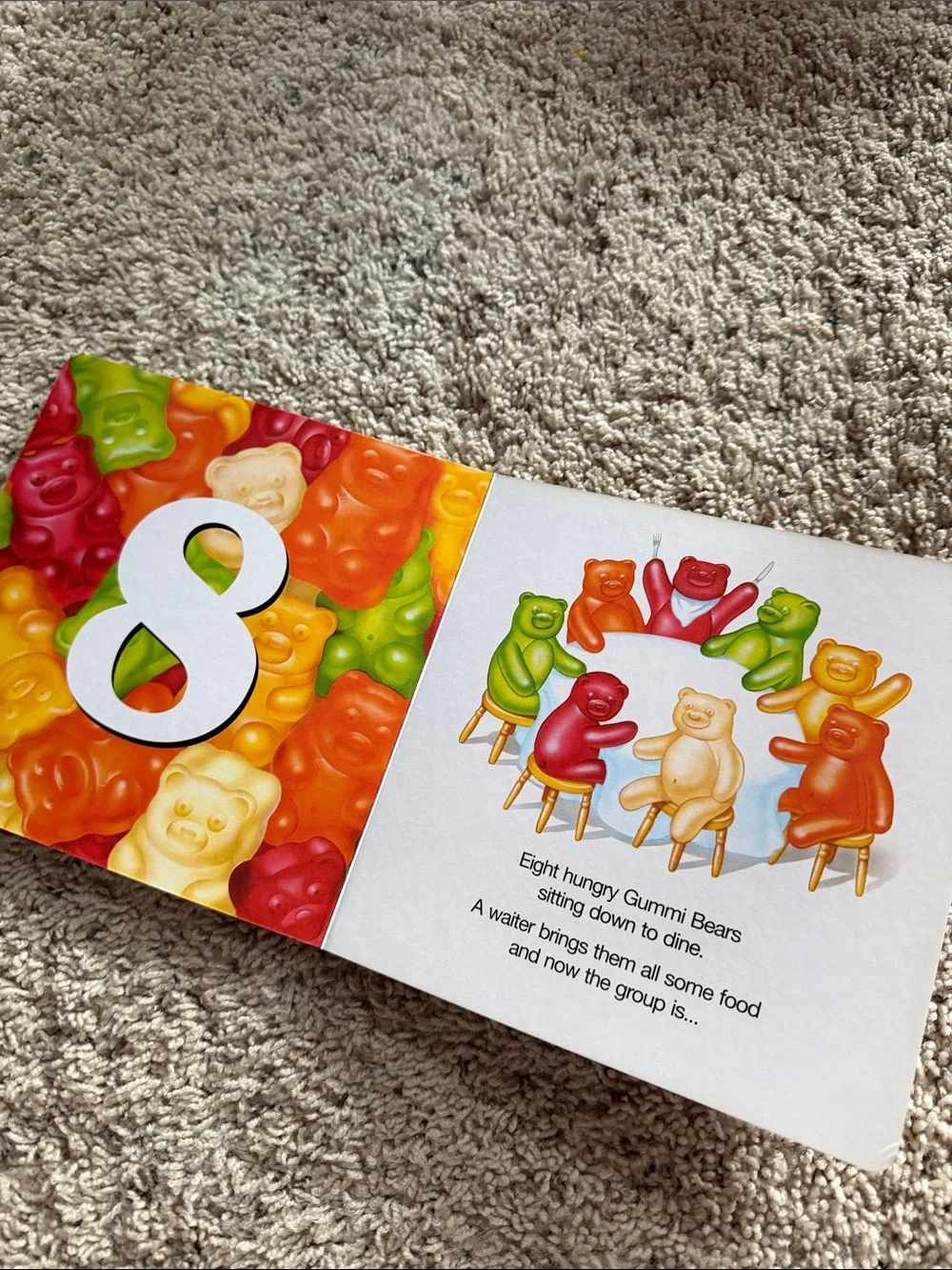 3/$25 🪩 Gummy Bear Numbers Counting Board Book | Childrens book